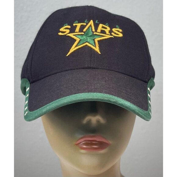 VTG TWINS ENTERPRISE Dallas Stars Hockey Strapback Wool Blend BASEBALL CAP EUC - Picture 1 of 8